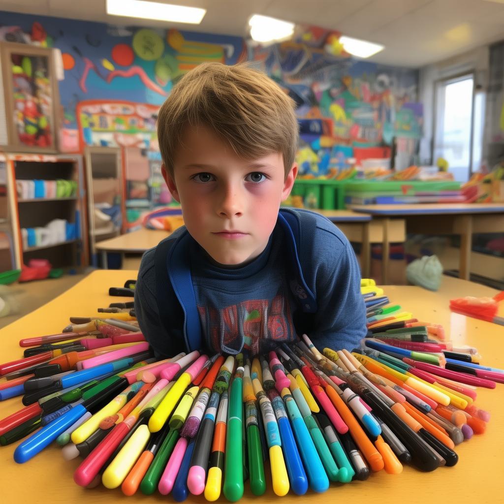 13歲少年書包能裝多少筆？你的極限在哪里？