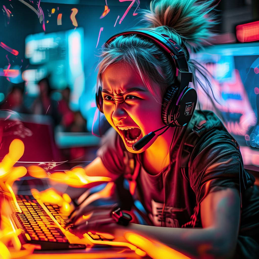 CSGO暴躁少女比賽視頻下載，她為何如此瘋狂？你見過這樣的操作嗎？